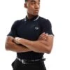 Fred Perry Twin Tipped Logo Polo In Navy/white For Men -Modish Men Wear 202959851 1 navywhite