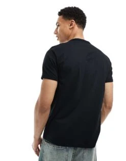 Fred Perry Ringer T-shirt In Black For Men -Modish Men Wear 202960015 4