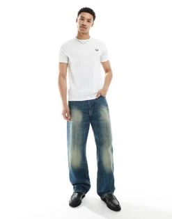 Fred Perry Ringer T-shirt In White For Men -Modish Men Wear 202960045 3