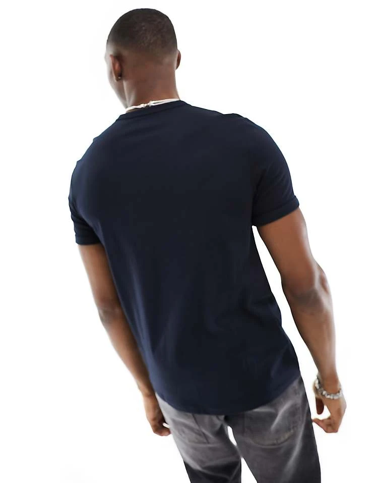 Fred Perry Ringer T-shirt In Navy For Men 5 Fred Perry Ringer T-shirt In Navy For Men - Image 3