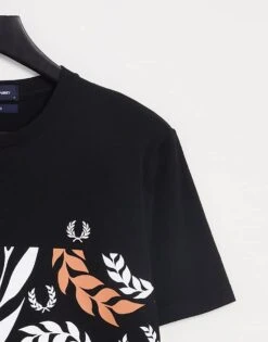 Fred Perry Reissues Archive Vine Graphic T-shirt In Black For Men -Modish Men Wear 203148136 3