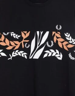 Fred Perry Reissues Archive Vine Graphic T-shirt In Black For Men -Modish Men Wear 203148136 4