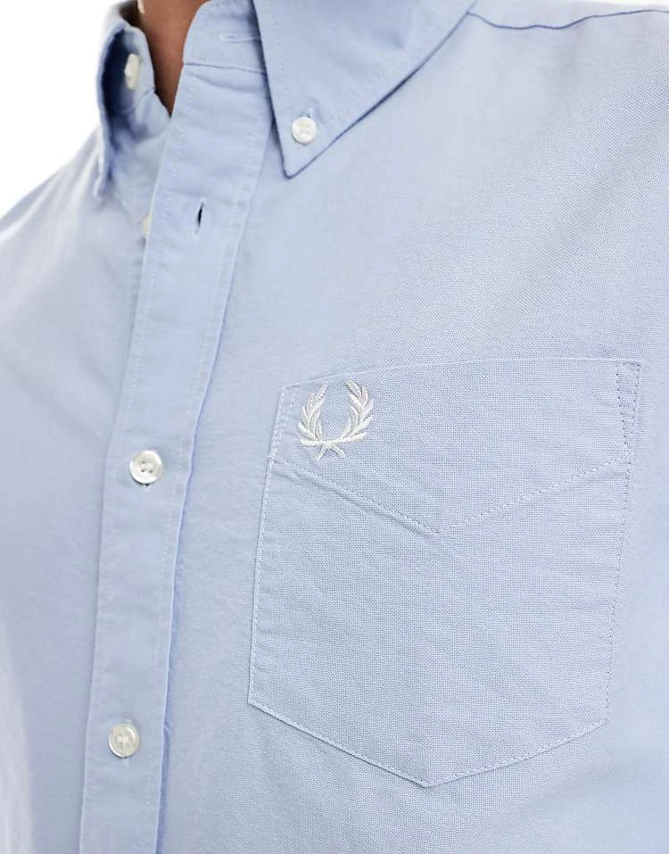 Fred Perry Oxford Shirt In Light Blue For Men 5 Fred Perry Oxford Shirt In Light Blue For Men - Image 3