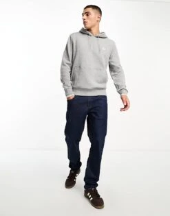 Fred Perry Tipped Hoodie In Steel Marl Grey For Men -Modish Men Wear 204968238 3
