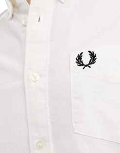 Fred Perry Oxford Shirt In White For Men -Modish Men Wear 205551290 2