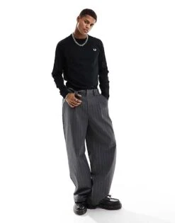 Fred Perry Long Sleeve Taped Ringer T-shirt In Black For Men 9 Fred Perry Long Sleeve Taped Ringer T-shirt In Black For Men -Modish Men Wear 205555265 3