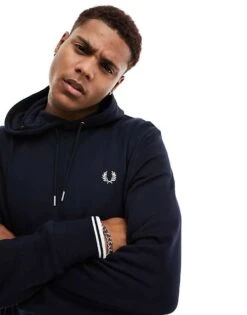 Fred Perry Hoodie In Navy For Men -Modish Men Wear 205555289 1 navy 1