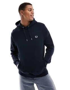Fred Perry Hoodie In Navy For Men -Modish Men Wear 205555289 3