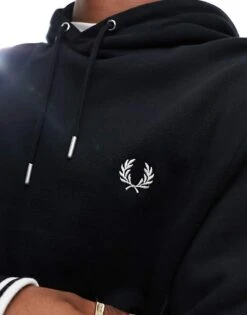 Fred Perry Hoodie In Black For Men -Modish Men Wear 205555297 2