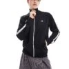 Fred Perry Taped Track Jacket In Black For Men -Modish Men Wear 205572932 1 black