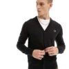 Fred Perry Classic Cardigan In Black For Men -Modish Men Wear 205574455 1 black