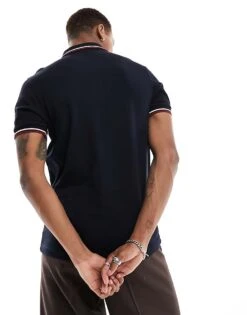 Fred Perry Twin Tipped Logo Polo In Navy For Men Black -Modish Men Wear 205575872 4