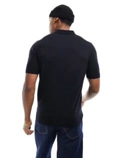 Fred Perry Knitted Polo In Navy For Men -Modish Men Wear 206036666 3