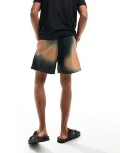 Fred Perry Printed Short In Green For Men -Modish Men Wear 206158479 3