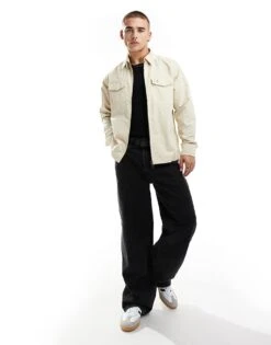 Fred Perry Pocket Overshirt In Beige For Men -Modish Men Wear 206692059 1 beige 1