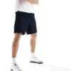 Fred Perry Wide Leg Woven Shorts In Navy For Men