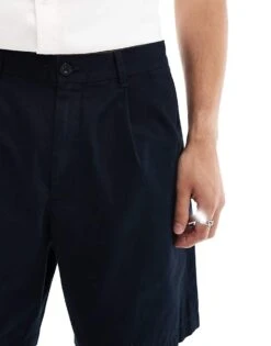 Fred Perry Wide Leg Woven Shorts In Navy For Men -Modish Men Wear 206812354 5