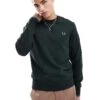 Fred Perry Crew Neck Sweatshirt In Forest Green For Men