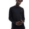 Fred Perry Twin Tipped Long Sleeve T-shirt In Black For Men -Modish Men Wear 207013176 1 black