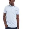 Fred Perry Twin Tipped Polo Shirt In Light Blue For Men