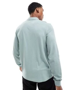 Fred Perry Long Sleeved Polo Shirt In Light Blue For Men -Modish Men Wear 207013319 4