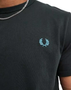 Fred Perry Ringer T-shirt In Forest Green For Men -Modish Men Wear 207013351 3