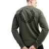 Fred Perry Boucle Laurel Wreath Knitted Jumper In Khaki Green For Men -Modish Men Wear 207017059 1 green
