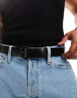 Fred Perry Box Leather Belt In Black For Men -Modish Men Wear 207017082 1 black 1