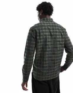 Fred Perry Tartan Oxford Shirt In Green And Black For Men 10 Fred Perry Tartan Oxford Shirt In Green And Black For Men -Modish Men Wear 207017086 4