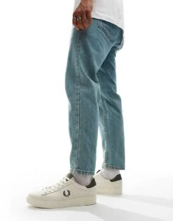 Fred Perry Spencer Leather Trainers In Off White And Grey For Men -Modish Men Wear 207017191 5