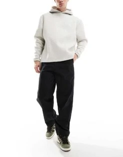 Fred Perry Straight Leg Twill Trousers In Black For Men -Modish Men Wear 207017248 4