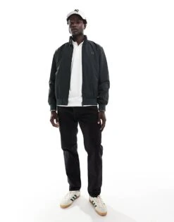 Fred Perry Brentham Jacket In Forest Green For Men -Modish Men Wear 207017283 4