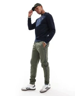 Fred Perry Co-ord Taped Track Joggers In Green With Contrast Trim For Men -Modish Men Wear 207017284 1 green 1