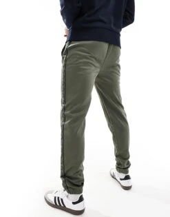 Fred Perry Co-ord Taped Track Joggers In Green With Contrast Trim For Men -Modish Men Wear 207017284 4