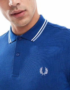 Fred Perry Twin Tipped Polo Shirt In Blue For Men -Modish Men Wear 207457275 4