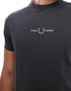 Fred Perry Embroidered T-shirt In Grey For Men -Modish Men Wear 207457362 4