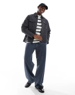 Fred Perry Long Sleeve Techical Overshirt In Grey For Men -Modish Men Wear 207457364 3