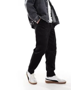 Fred Perry Corduroy Taped Trouser In Black For Men -Modish Men Wear 207457408 1 black 1