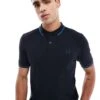 Fred Perry Twin Tipped Polo Shirt In Navy For Men 2 Fred Perry Twin Tipped Polo Shirt In Navy For Men -Modish Men Wear 207457429 1 navy