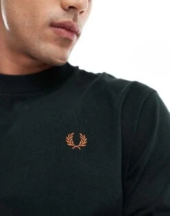 Fred Perry Oversized Heavyweight T-shirt In Forest Green For Men -Modish Men Wear 207457451 3