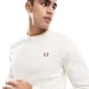 Fred Perry Long Sleeve Twin Tipped T-shirt In Off White For Men -Modish Men Wear 207457472 1 white
