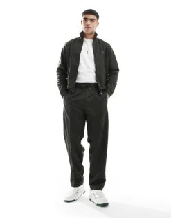 Fred Perry Co-ord Track Joggers In Dark Green With Taping For Men -Modish Men Wear 207457481 1 green 1