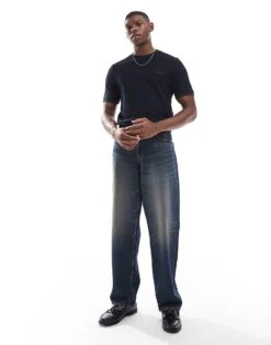 Fred Perry T-shirt In Navy Pique With Sleeve Cuff For Men -Modish Men Wear 207457548 3