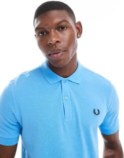 Fred Perry Polo Shirt In Light Blue For Men -Modish Men Wear 207457578 1 blue 1