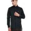 Fred Perry Long Sleeve Cord Shirt In Dark Green For Men