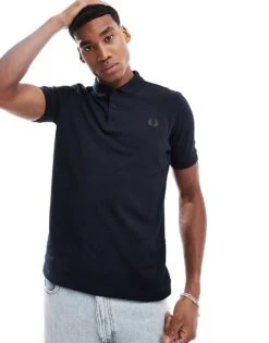 Fred Perry Polo Shirt In Navy For Men