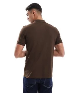 Fred Perry Polo Shirt In Brown For Men -Modish Men Wear 207457621 3