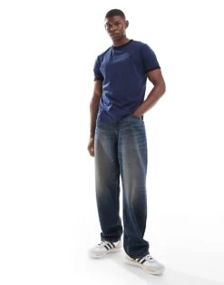 Fred Perry Ringer T-shirt In Blue With Black Tipping For Men Navy -Modish Men Wear 207458710 3