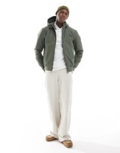 Fred Perry Hooded Brentham Jacket In Dark Green For Men -Modish Men Wear 207458732 3