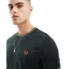 Fred Perry Twin Tipped T-shirt In Forest Green For Men -Modish Men Wear 207458737 1 green